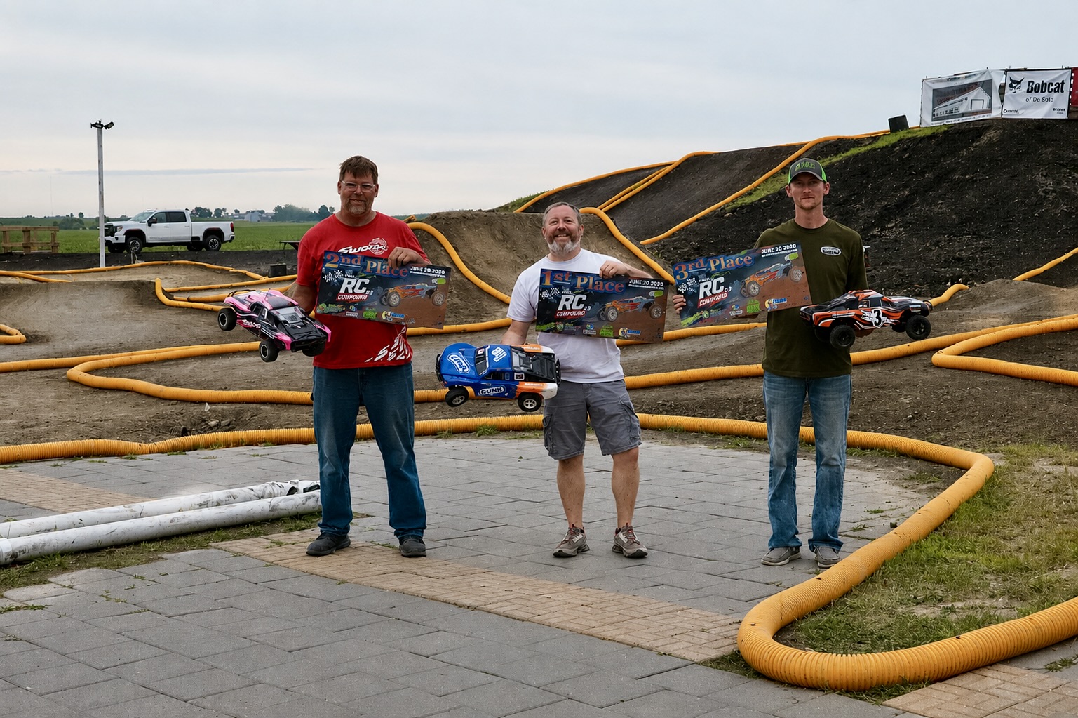 Box Stock Slash winner's circle podium