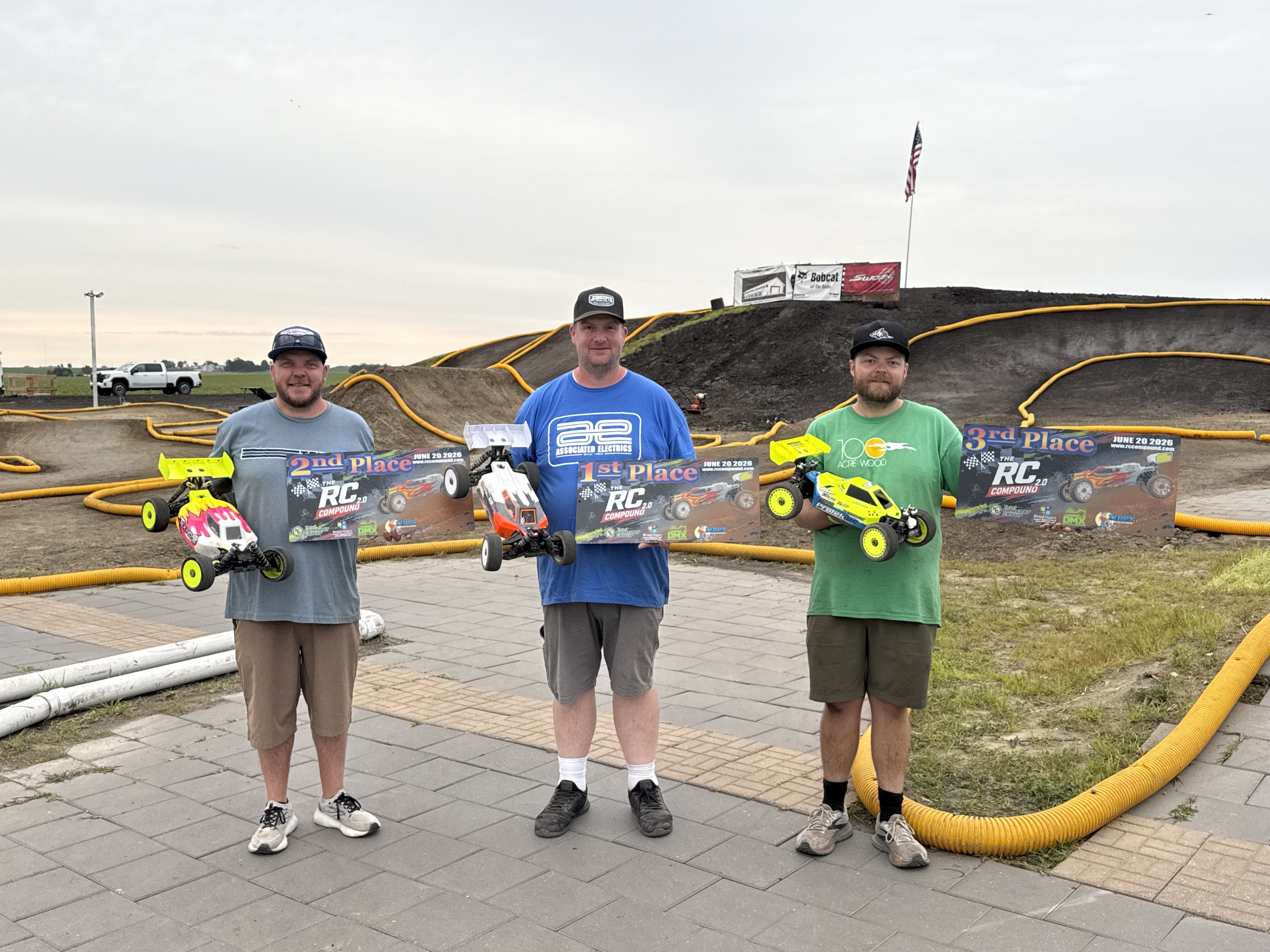 E-Buggy winner's circle podium