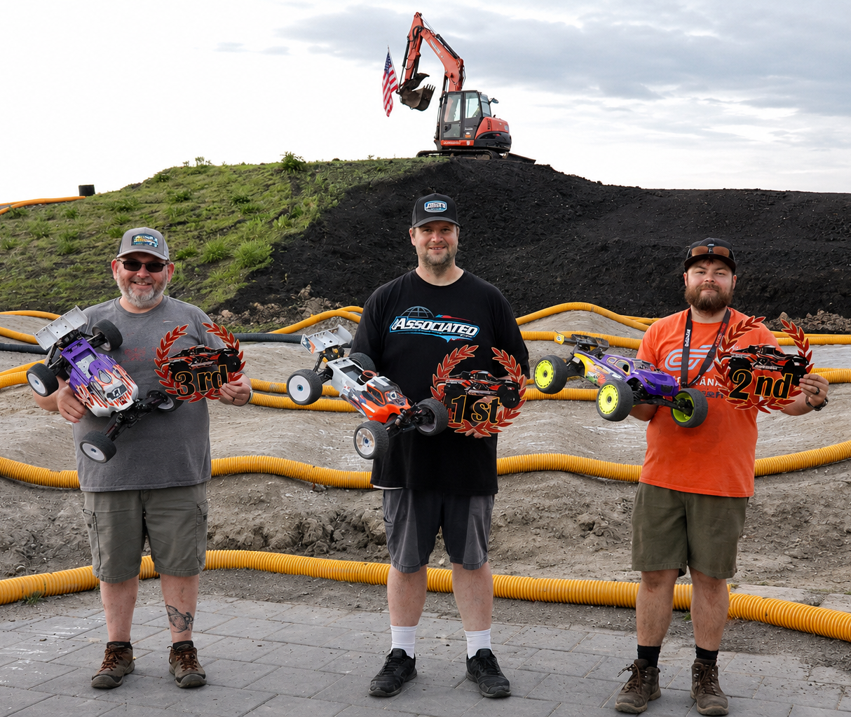 Open Nitro Truggy winner's circle podium