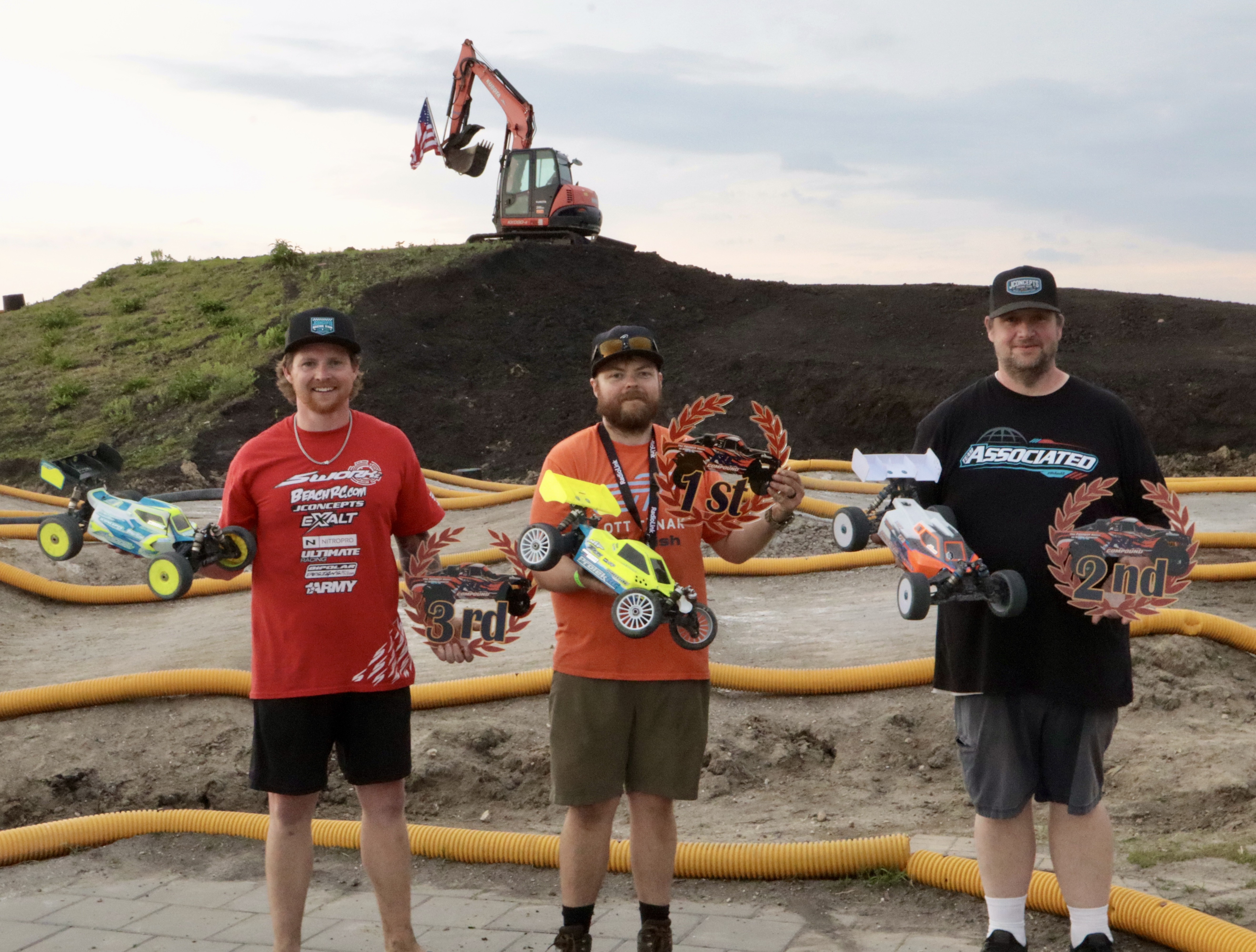 Sportsman E-Buggy winner's circle podium