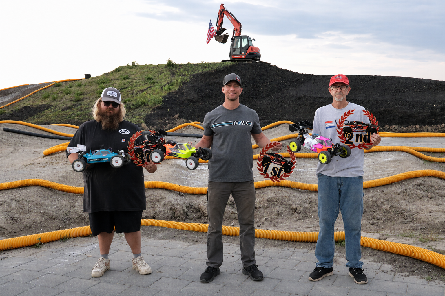 Sportsman Nitro Buggy winner's circle podium